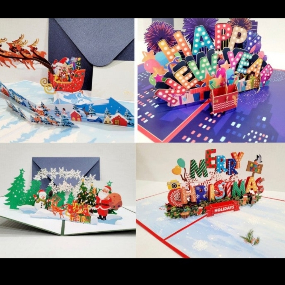3D Pop-up Christmas Cards | Holiday Greeting Cards